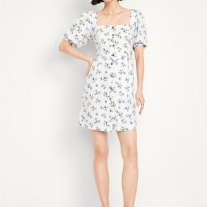 Old Navy White Floral Mini Dress